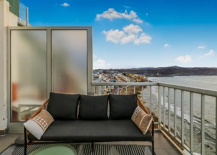 Skyline Beachfront Retreat Appartement Las Palmas